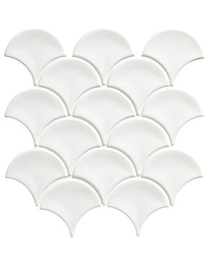 Ca' Pietra Gelato Milk White Gloss Mosaic Porcelain Tile