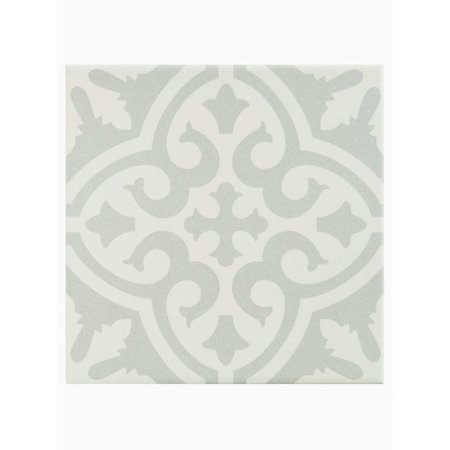 Luxury Tiles Victorian Soft Grey Pattern Tile