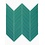 Luxury Tiles Isodore Jade Green Chevron Mosaic Tile