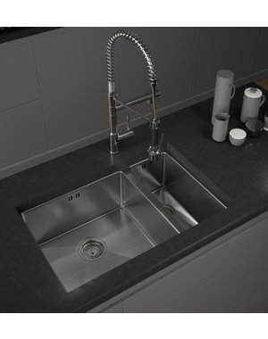  Elite 1.5 Bowl Steel Kitchen Sink