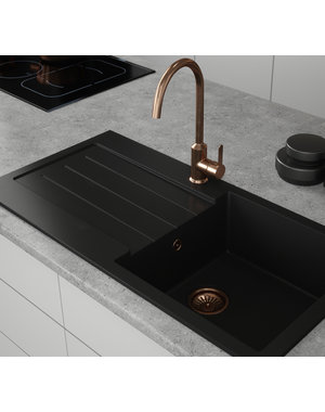 Ellsi Comite Single Bowl Black Kitchen Sink