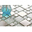 Luxury Tiles Fantasy Silver Square Mix Mosaic Tile