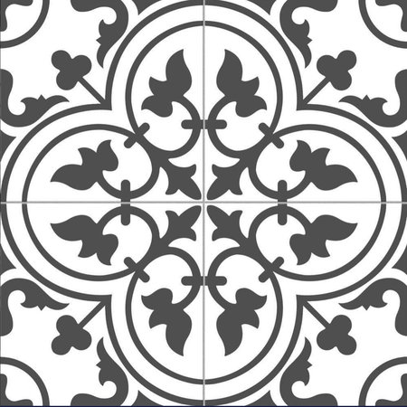 Luxury Tiles Charter Black Pattern 45x45cm Tile