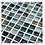 Luxury Tiles Rotomaire Blue Glass Square Mosaic 30x30cm