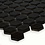 Luxury Tiles Microhex Black Gloss Hexagon 300x260mm Mosaic Tile