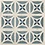 Luxury Tiles Casablanca Vintage Blue Mixed Pattern 200x200mm Tile