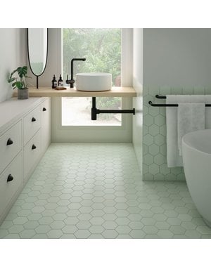 Luxury Tiles Royal Hex Green Porcelain Floor and Wall Tile