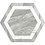 Luxury Tiles Chateau Décor Grey Hexagon Marble Tiles