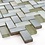 Luxury Tiles Herringbone Mix Basalt & Glass Mosaic Tile