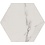 Luxury Tiles Carrara White Marble Effect Satin Hexagon Tile