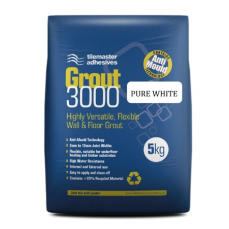 Pure White Tile Master Tile Grout 3000