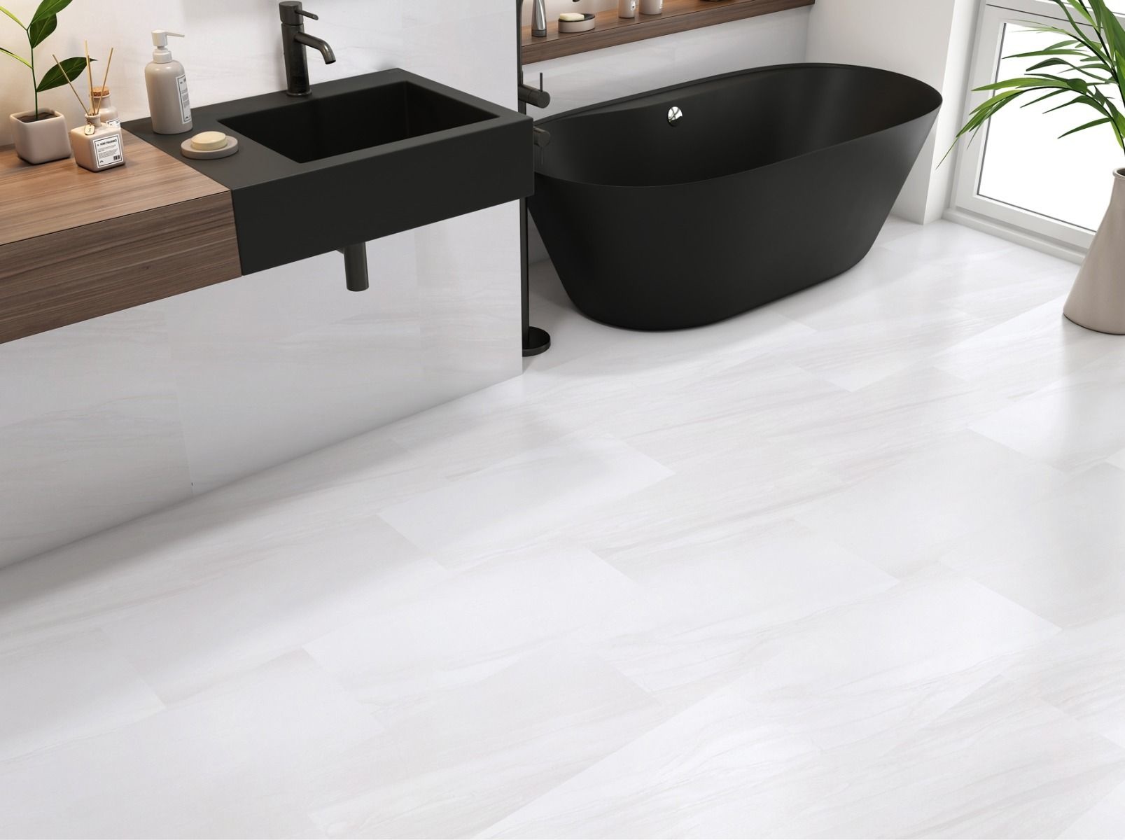 Vogue Light Grey Stone Effect Floor and Wall Tile 300x600mm Luxury Tiles