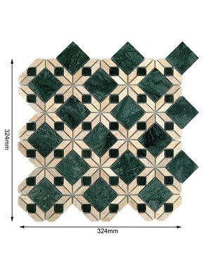 Luxury Tiles Verde Astral Marble Mosaic Tile