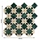 Luxury Tiles Verde Astral Green and Beige Marble Mosaic Tile