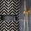 Luxury Tiles Valentino Black Chevron Marble  Wall Tile
