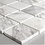 Luxury Tiles Marble Carrara Polished Mosaic Tile 305x305mm