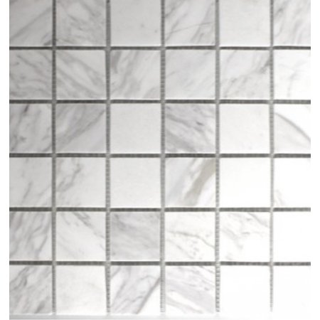 Luxury Tiles Marble Carrara Polished Mosaic Tile 305x305mm