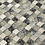 Luxury Tiles Felix Natural Glass and Green Grey Stone Mosaic Tile