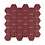 Luxury Tiles Hexagon Red Honey Mosaic Tile 27.2x28.2cm