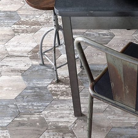 Luxury Tiles Hexagon Wood Effect Tile