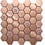 Luxury Tiles 3D Rose Gold Hexagon Stainless Steel Mosaic Tile