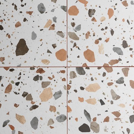 Verona Alyona Earth Terrazo Ceramic Tiles 450x450mm