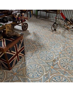 Luxury Tiles Maldives Blue Pattern Ceramic Floor Tile