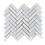 Verona Carrara White Honed Herringbone Marble Mosaic Tile