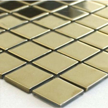 Luxury Tiles Stella Gold Glass Mosaic Tiles 33x31cm