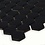 Luxury Tiles Microhex Black Matt Hexagon 300x260mm Mosaic Tile