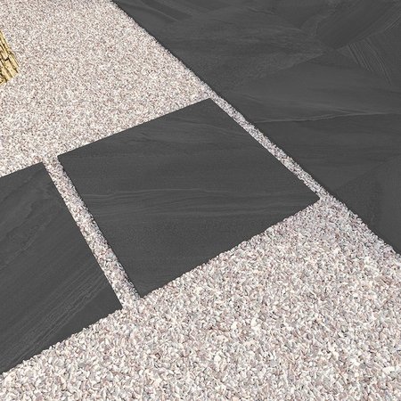 Luxury Tiles Cottage Black Stone Effect Outdoor 20mm Tile