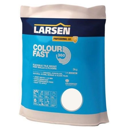 Luxury Tiles Colour Fast 360 Flexible Wall & Floor Grout White 3kg