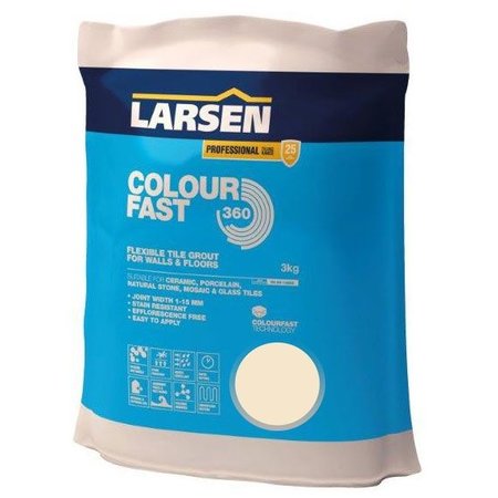 Luxury Tiles Colour Fast 360 Flexible Wall & Floor Grout Jasmine 3kg