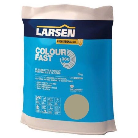 Luxury Tiles Colour Fast 360 Flexible Wall & Floor Grout Limestone 3kg