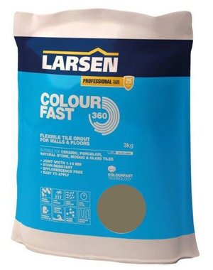 Larsen Colour Fast 360 Flexible Wall & Floor Grout Taupe 3kg