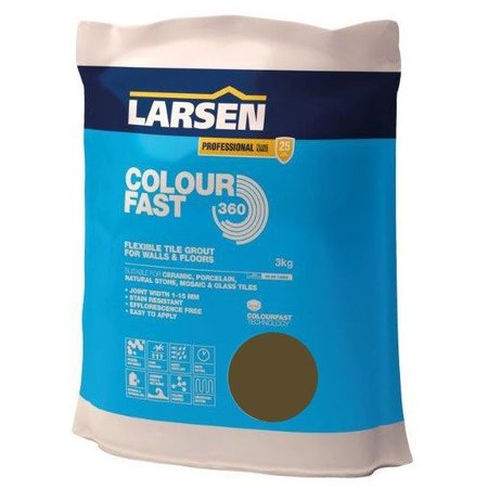 Luxury Tiles Colour Fast 360 Flexible Wall & Floor Grout Walnut 3kg