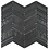 Luxury Tiles Chevron Archway Black Mosaic Tile