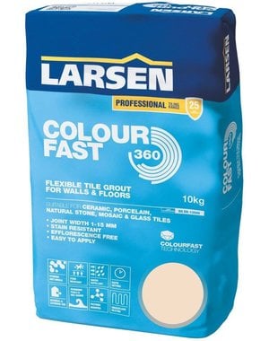 Larsen Colour Fast 360 Flexible Wall & Floor Grout Ivory 10kg