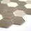 Luxury Tiles Mocha Hexagon Mosaic Tiles 260x250mm