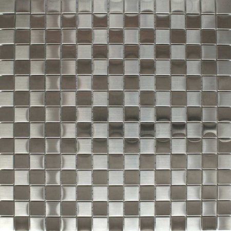 Luxury Tiles Square Steel Mosaic Tiles 300x300mm