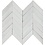 Luxury Tiles Chevron Mosaic White Washed Wood Tile 300x300mm