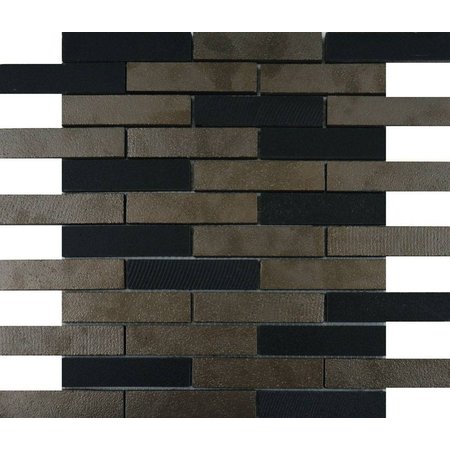 Luxury Tiles Black Basalt Linear Mosaic Tiles