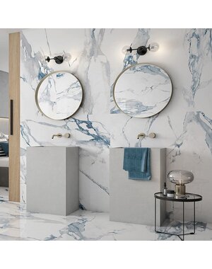 Luxury Tiles Aleotti Royal Blue Marble Effect 60x30cm