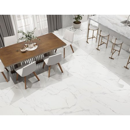 Luxury Tiles Carrara Marble Effect Matt Tile 120x120cm