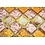 Luxury Tiles Mosaic and Glass Orange Shell Fusion Tile 30cmx30cm