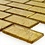 Luxury Tiles Gold Glass Brick Mosaic Tile 30x30cm