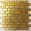 Luxury Tiles Gold Glass Brick Mosaic Tile 30x30cm