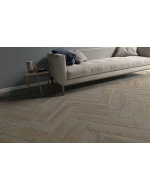 Verona Birch Wood Herringbone effect Floor tiles