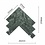 Luxury Tiles Herringbone Emerald Green Marble Mosaic Tiles Polished