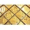 Luxury Tiles Stefany Gold Mosaic Glass Effect Tile 30x30cm